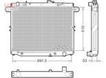 DENSO Kühler, Motorkühlung drm51015 für LEXUS