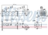 NISSENS Kühler, Abgasrückführung 989404 für Ford LAND ROVER