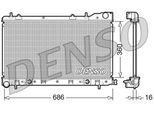 DENSO Kühler, Motorkühlung drm36001 für Subaru
