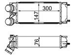 MAHLE Ladeluftkühler ci367000s für Peugeot