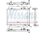 NISSENS Kühler, Motorkühlung 606308 für NISSAN INFINITI
