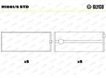 GLYCO Kurbelwellenlager h10615std für TOYOTA