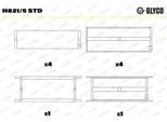 GLYCO Kurbelwellenlager h8215std für Mercedes