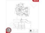 ESEN SKV Lagerung, Motor 75skv251 rechts für SEAT VW Skoda