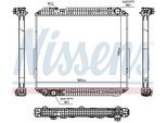 NISSENS Kühler, Motorkühlung 671780 für Mercedes
