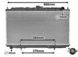VAN WEZEL Kühler, Motorkühlung 13002216 für NISSAN