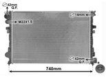 VAN WEZEL Kühler, Motorkühlung 09002079 für Fiat Citroën/Peugeot Citroën Peugeot