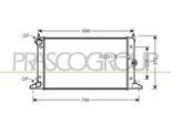 PRASCO Kühler, Motorkühlung fd078r003 für Ford VW