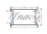 AVA QUALITY COOLING Kühler, Motorkühlung ai2201 für SEAT