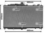 VAN WEZEL Kühler, Motorkühlung 27012702 für MAZDA