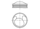 MAHLE Kolben 5035900 für Porsche