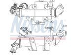 NISSENS Kühler, Abgasrückführung 989287 für Opel Vaughall NISSAN RENAULT