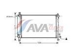 AVA QUALITY COOLING Kühler, Motorkühlung cra2080 für Chrysler
