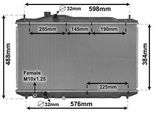 VAN WEZEL Kühler, Motorkühlung 25002306 für HONDA