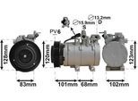 VAN WEZEL Kompressor, Klimaanlage 8200k123 für HYUNDAI