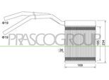 PRASCO Wärmetauscher, Innenraumheizung fd424h001 für Ford Volvo