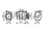 AVA QUALITY COOLING Kompressor, Klimaanlage bwak418 für BMW