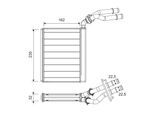 VALEO Wärmetauscher, Innenraumheizung 811658 für Porsche VW