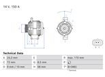 BOSCH Generator 0986085110 für TOYOTA