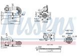 NISSENS Kühler, Abgasrückführung 989453 für NISSAN DACIA