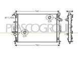 PRASCO Kühler, Motorkühlung fd079r001 für Ford Volvo