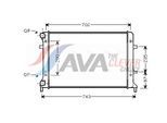 AVA QUALITY COOLING Kühler, Motorkühlung vn2228 für VW Audi