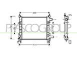 PRASCO Kühler, Motorkühlung fd006r002 für Ford