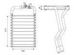 VALEO Wärmetauscher, Innenraumheizung 881651 für HYUNDAI
