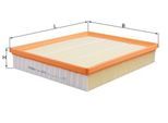 KNECHT Luftfilter lx5732 Filtereinsatz 50,3mm für Ford