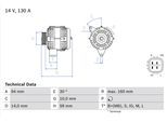 BOSCH Generator 0986049221 für TOYOTA