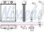 NISSENS Wärmetauscher, Innenraumheizung 707257 für Porsche VW