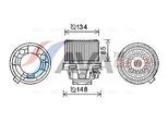 AVA QUALITY COOLING Innenraumgebläse pe8374 für Peugeot