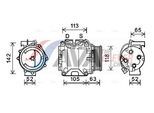 AVA QUALITY COOLING Kompressor, Klimaanlage hdak238 für HONDA