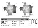 DENSO Generator dan1205 für LEXUS