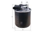 KNECHT Kraftstofffilter kl913 mit Filterheizung 123,8mm für Mercedes INFINITI