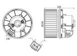 MAHLE Innenraumgebläse ab245000s für Ford
