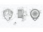 MAGNETI MARELLI Innenraumgebläse 069412403010 für ALFAROME/Fiat/LANCI Citroën/Peugeot