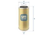 UFI Luftfilter 2780400 Filtereinsatz 351mm für DAF Fiat Iveco Volvo GM RENAULT MAN Mercedes STEYR VAG MWM