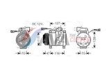 AVA QUALITY COOLING Kompressor, Klimaanlage ivak076 für Iveco