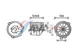 AVA QUALITY COOLING Innenraumgebläse ft8418 für LANCIA