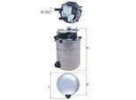 KNECHT Kraftstofffilter kl1027 Leitungsfilter 158,5mm für RENAULT