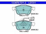 ATE Bremsensatz, Scheibenbremse Bremsensatz-Vorderachse Standard Disc / Ceramic ijzjsggui5 Vorderachse belüftet 305mm 28mm für Fiat