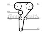 CONTINENTAL CTAM Wasserpumpe + Zahnriemensatz ct877wp1 für LANCIA Fiat ALFA ROMEO