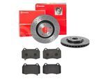 BREMBO Bremsensatz, Scheibenbremse Bremsensatz-Vorderachse XTRA LINE / STANDARD sk8k0f1963 Vorderachse Gelocht/innenbel. 324mm 30mm für NISSAN HONDA