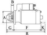 HC-CARGO Starter f032113935 für Fiat Iveco DAF Peugeot