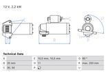 BOSCH Starter 0986027320 für Ford