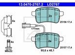 ATE Bremsensatz, Scheibenbremse Bremsensatz-Vorderachse sg00000d05 Vorderachse voll 264mm 10mm für Fiat