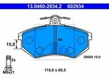 ATE Bremsensatz, Scheibenbremse Bremsensatz-Vorn und Hinten sg00000dqd Hinterachse voll 245mm 10mm für VAG