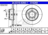 ATE Bremsensatz, Scheibenbremse sg00000dtd Hinterachse voll 320mm 10mm für VAG SEAT