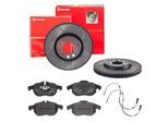 BREMBO Bremsensatz, Scheibenbremse Bremsensatz-Vorderachse MAX LINE sk8k0f73p5 Vorderachse Geschlitzt 302mm 28mm für Opel Vaughall SAAB Fiat GENERAL M